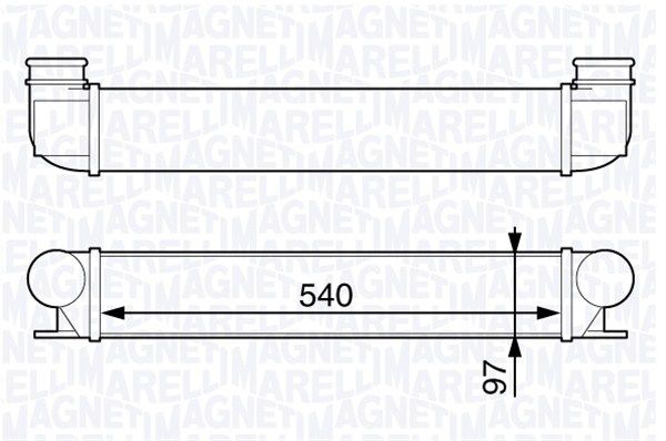 MAGNETI MARELLI Kompressoriõhu radiaator 351319202330